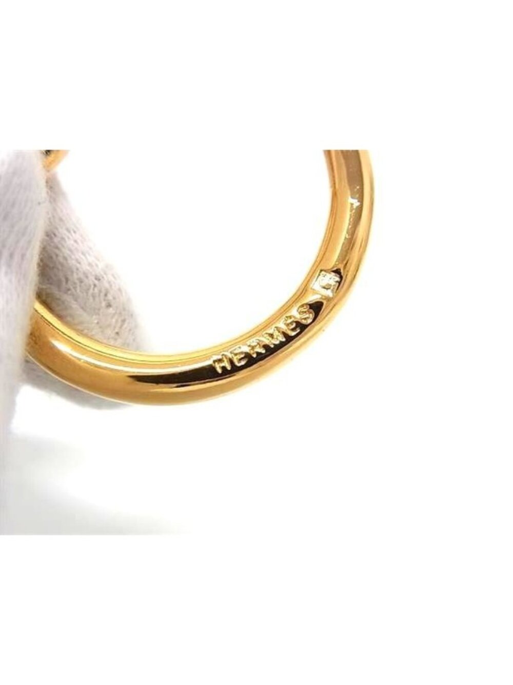 Hermes Jumbo Scarf Ring Closure Gold - Picture 3 of 3